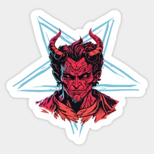 satan pentagram Sticker